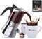 RAINBEAN Italian Expresso Maker, Moka Pot, Stovetop Coffee Makers, Stainless Steel Coffee Maker, Suitable For Induction Hob