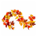 2Pcs 6ft Artificial Christmas Fall Maple Leaf Garland Hanging Plant Home Decor