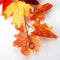 2Pcs 6ft Artificial Christmas Fall Maple Leaf Garland Hanging Plant Home Decor