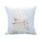 Sofa Square Cotton Linen Decorative Cushion Case