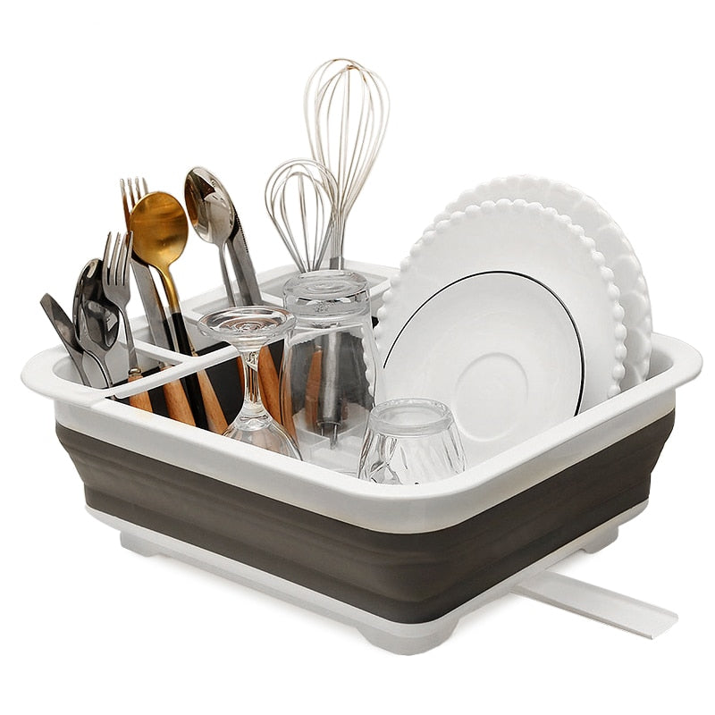 Foldable Dish Rack Kitchen Storage Holder