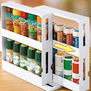 Double Layer Kitchen Spice Organizer Multi-Function