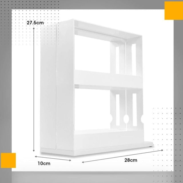 Double Layer Kitchen Spice Organizer Multi-Function