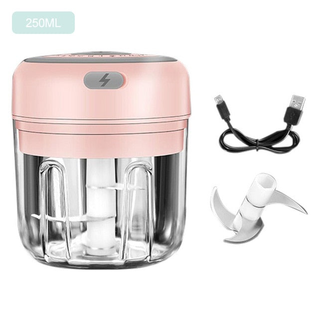 Cordless Portable Electric Mini Garlic Crusher Masher