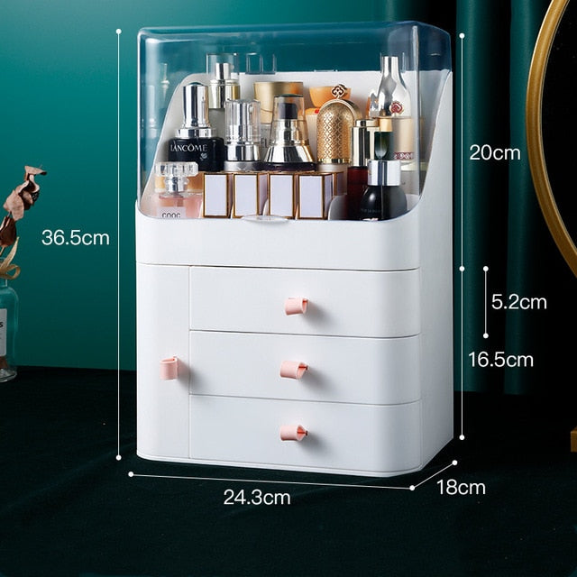 makeup organizer box+jewelry organizer