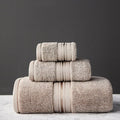 Towel Set Bath And Face Towel Solid Color